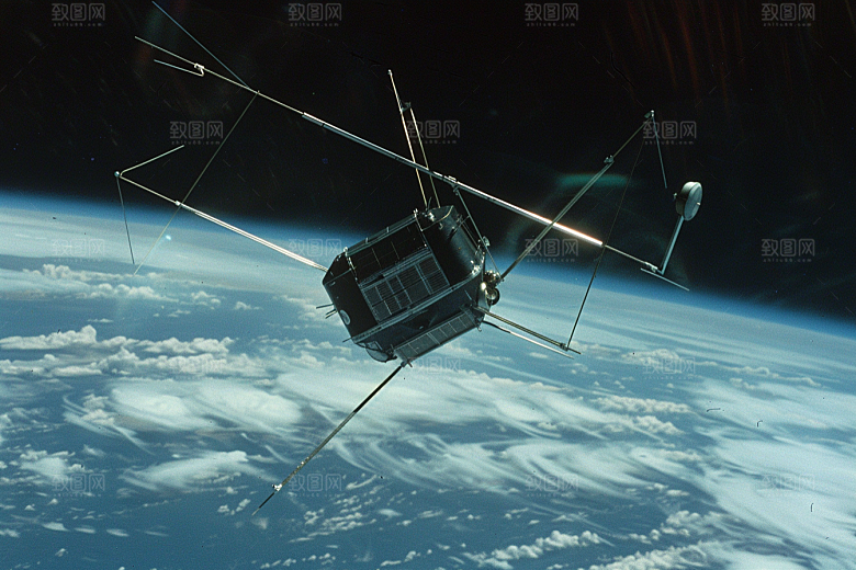 卫星空间站星辰大海微信开屏摄影图