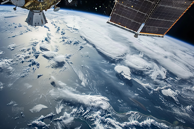 卫星空间站星球地球摄影图