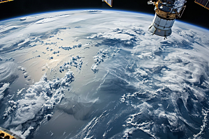 卫星空间站科技高清摄影图