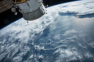 卫星空间站宇航科技摄影图