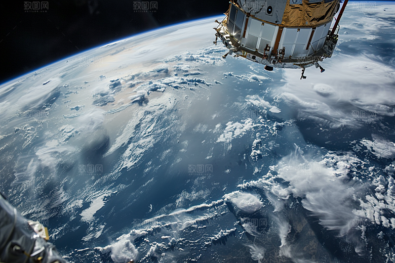 卫星空间站星球宇宙摄影图
