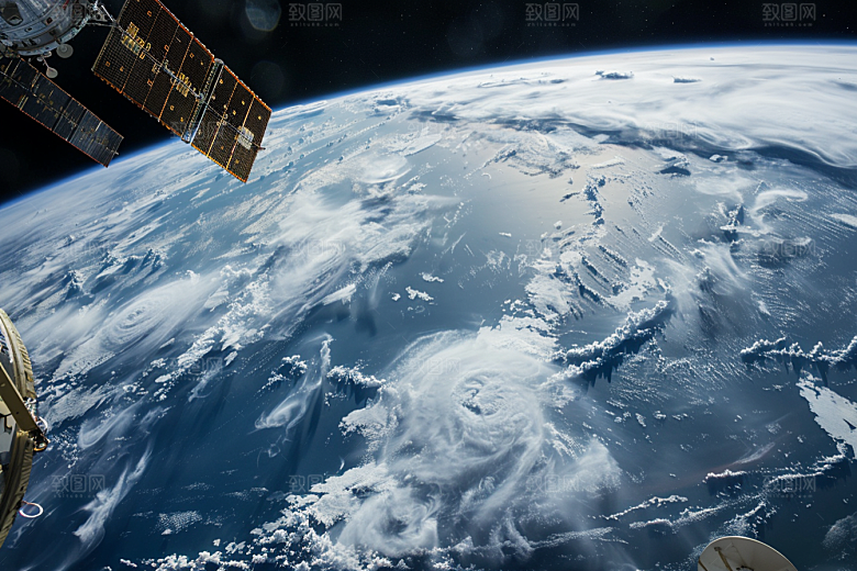 卫星空间站宇宙星球摄影图
