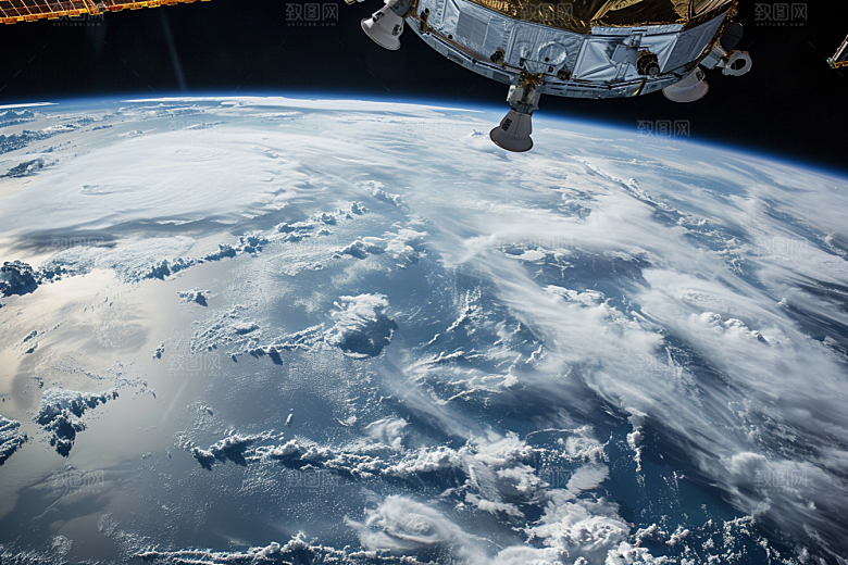 卫星空间站微信开屏星空摄影图
