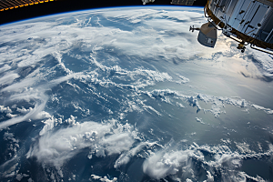 卫星空间站未来地球摄影图