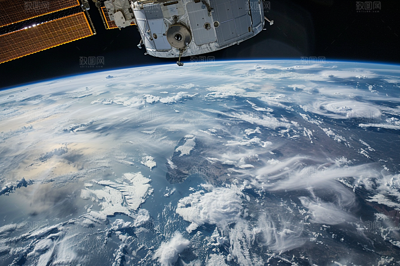 卫星空间站宇宙星球摄影图