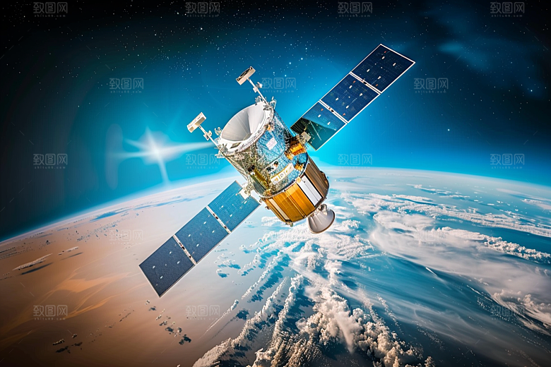 卫星空间站地球科技摄影图