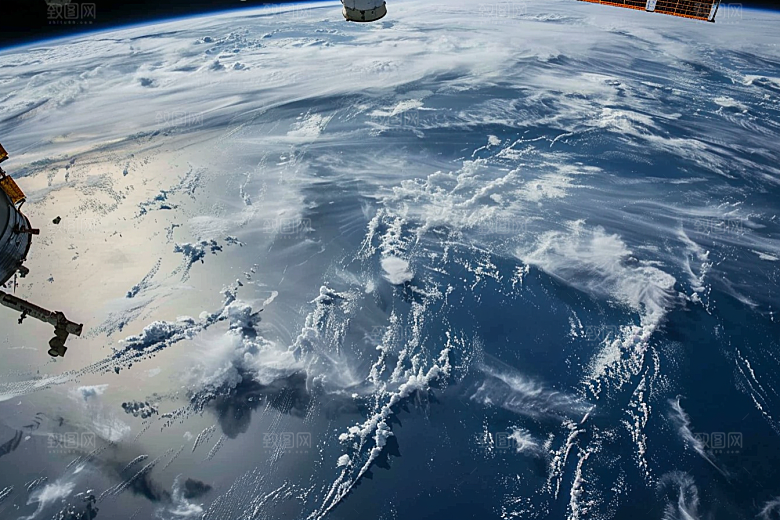卫星空间站高清星球摄影图