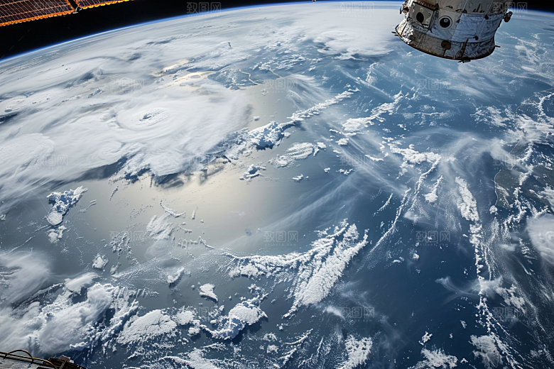 卫星空间站微信开屏星球摄影图