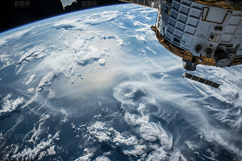 卫星空间站宇宙太空摄影图