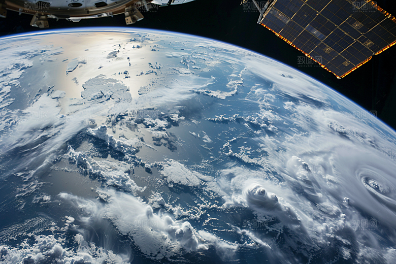 卫星空间站宇宙未来摄影图