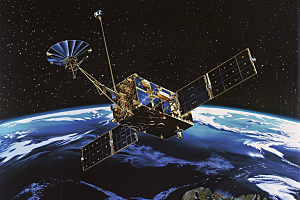 卫星空间站微信开屏航天日摄影图
