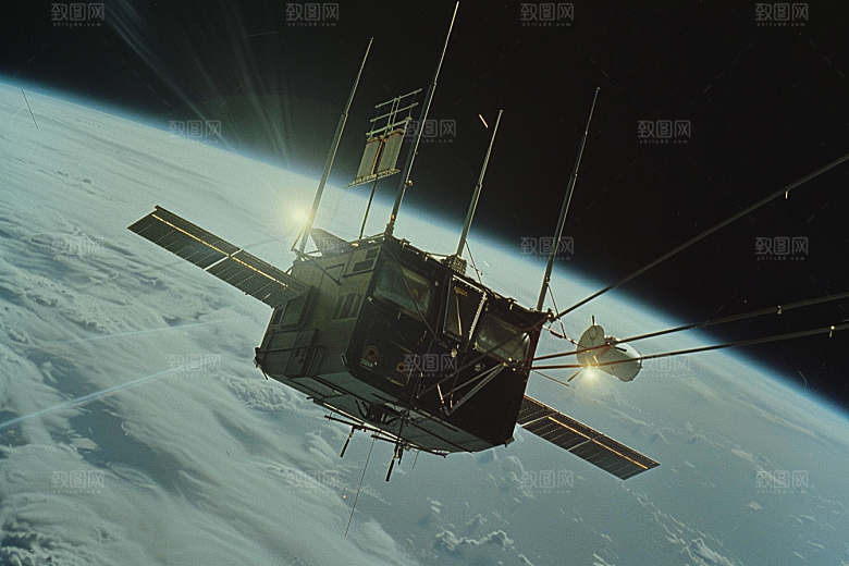 卫星空间站太空高清摄影图