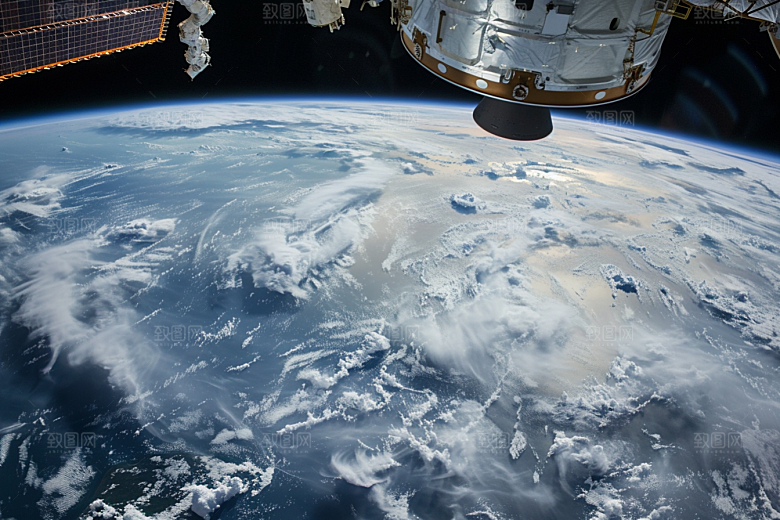 卫星空间站宇宙未来摄影图
