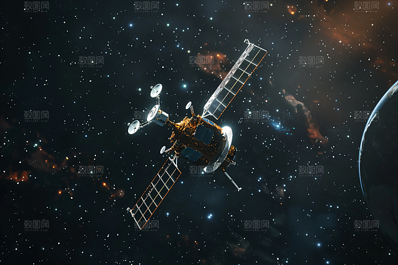 航天卫星航天日宇宙摄影图