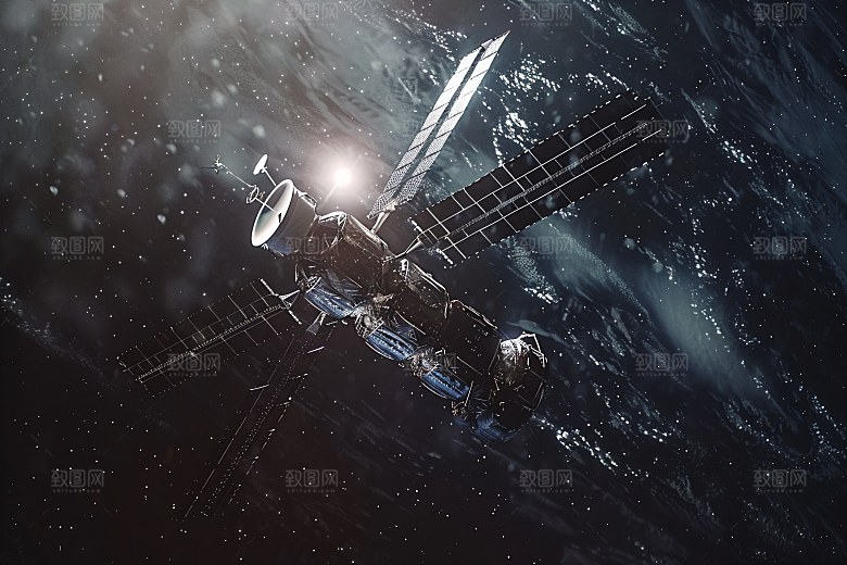 航天卫星星球星空摄影图