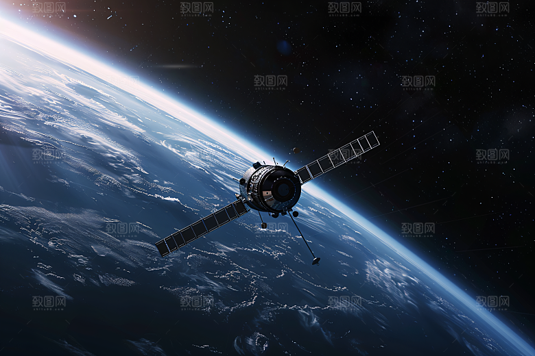 航天卫星未来航天日摄影图