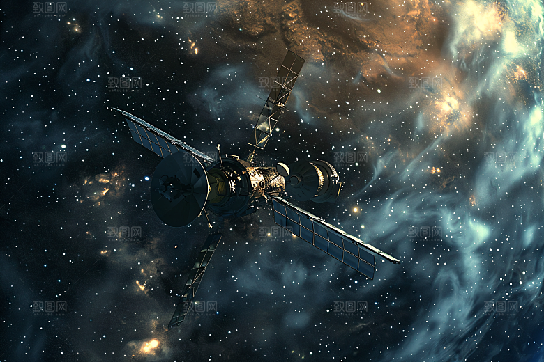 航天卫星宇航星球摄影图