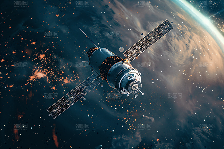 航天卫星宇宙星空摄影图