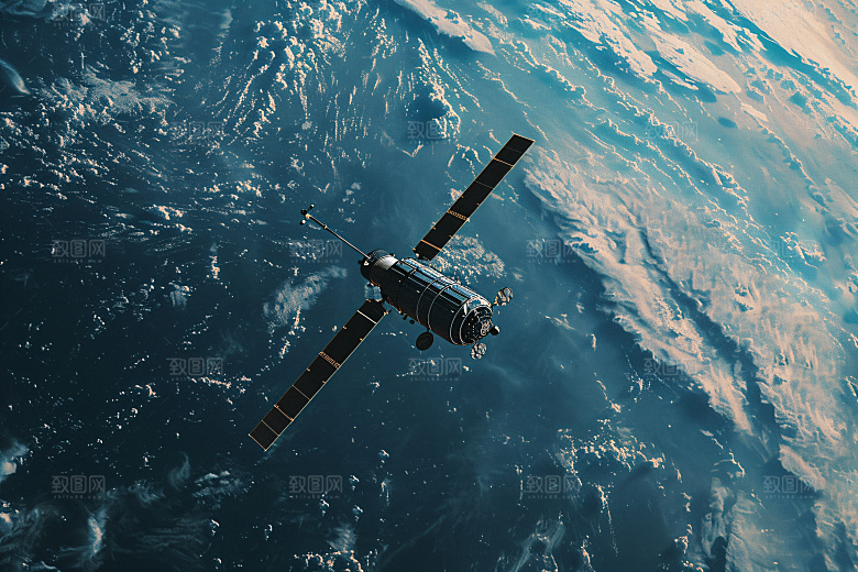 航天卫星航天日太空摄影图