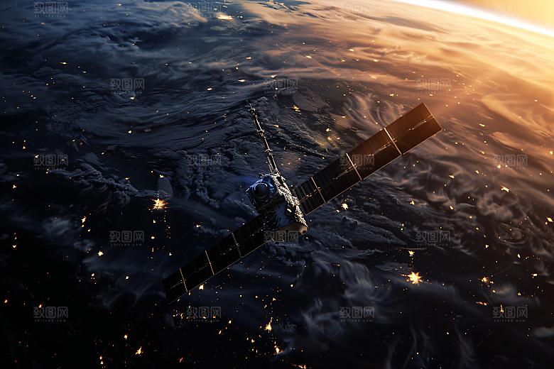 航天卫星星辰大海科技摄影图