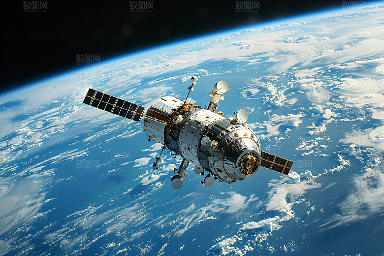 航天卫星太空宇宙摄影图