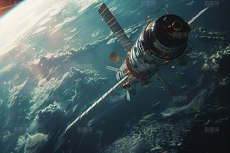 航天卫星星球宇宙摄影图