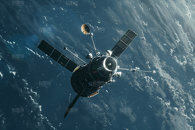 航天卫星航天日宇宙摄影图