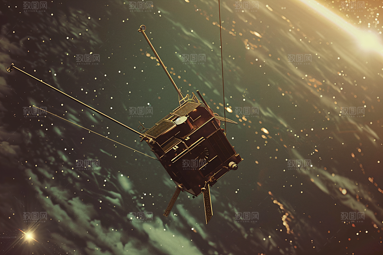 航天卫星空间站太空摄影图