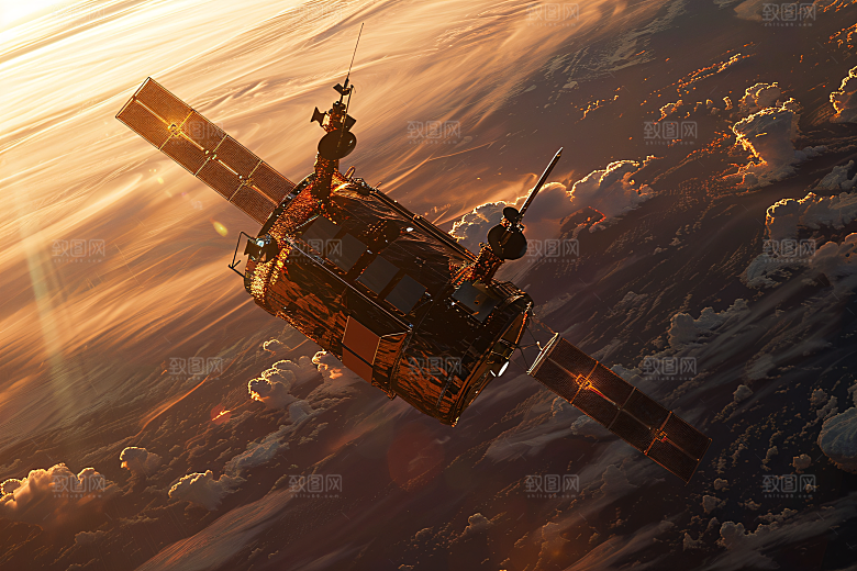 航天卫星星空太空摄影图