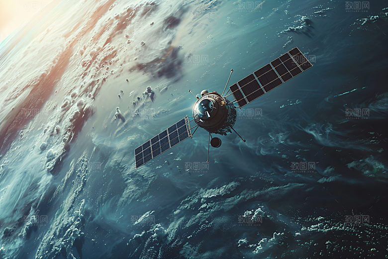 航天卫星星辰大海科技摄影图
