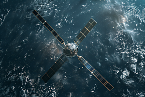 航天卫星星辰大海高清摄影图