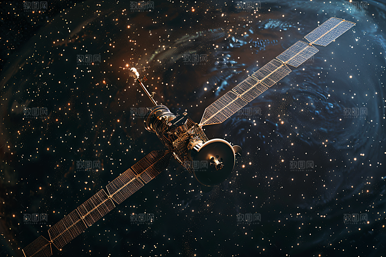 航天卫星星辰大海宇宙摄影图