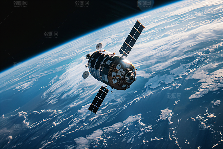 航天卫星未来科技摄影图