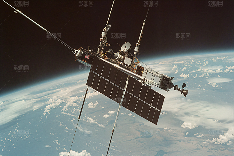 航天卫星星球宇航摄影图