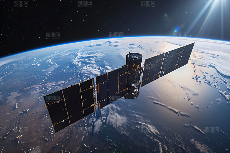 航天卫星微信开屏星空摄影图