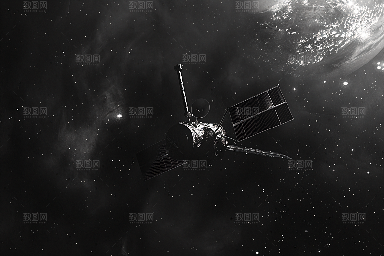 航天卫星宇宙星辰大海摄影图