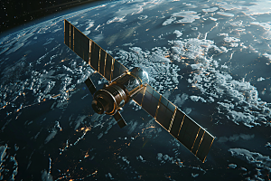 航天卫星高清地球摄影图