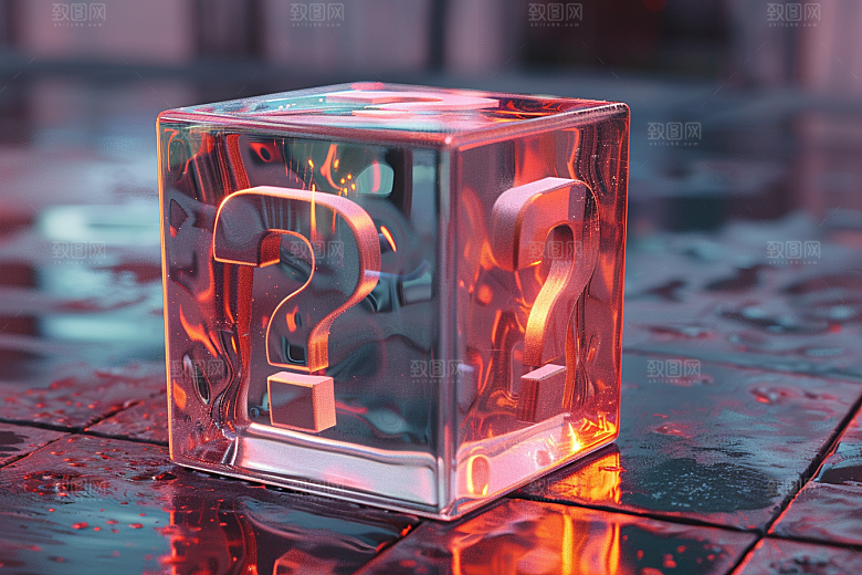 问号盒子道具高清模型