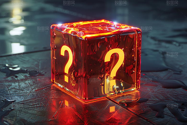 问号盒子立体趣味模型