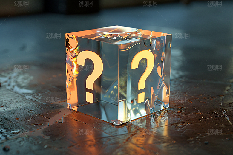 问号盒子立体趣味模型