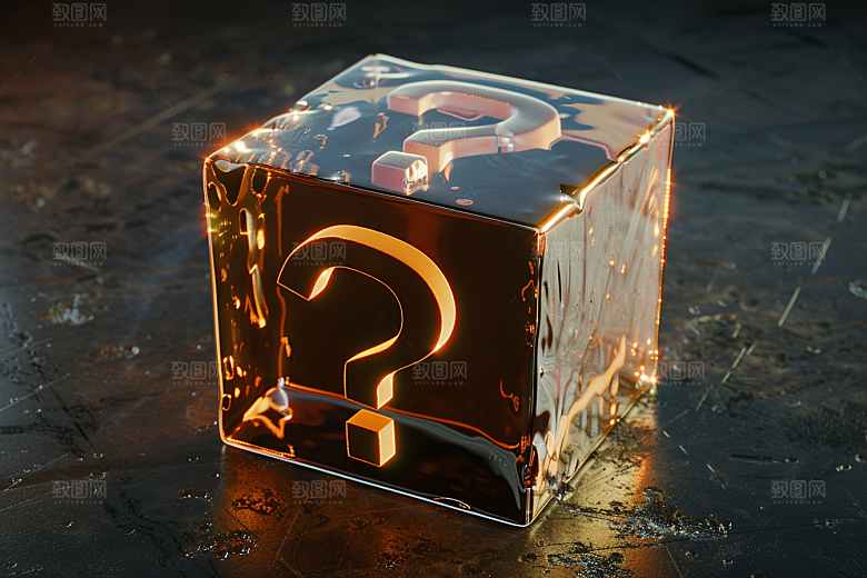问号盒子惊喜高清模型