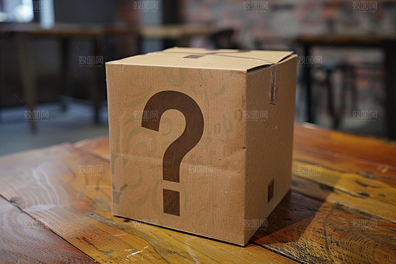 问号盒子立体盲盒模型