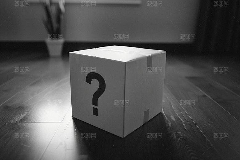 问号盒子道具立体模型