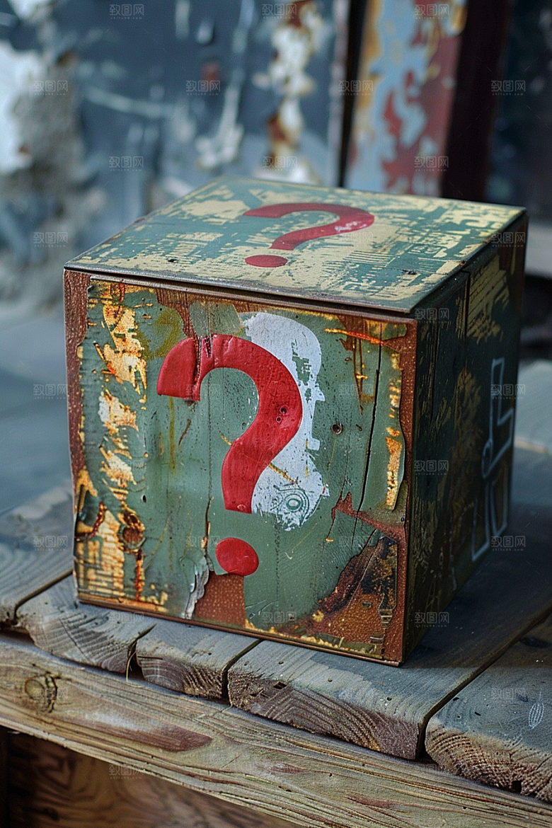 问号盒子道具立体模型