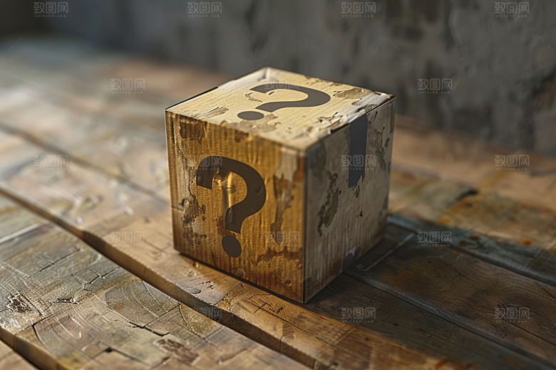 问号盒子高清电商模型