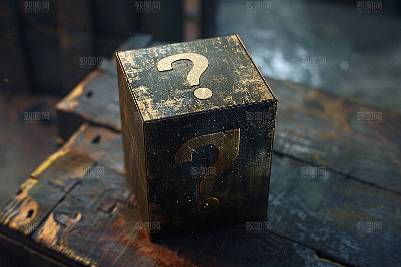 问号盒子道具立体模型