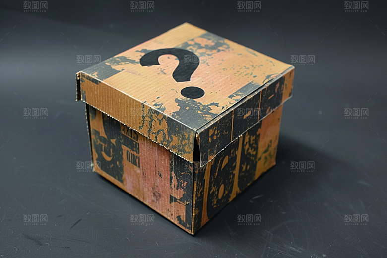 问号盒子立体高清模型