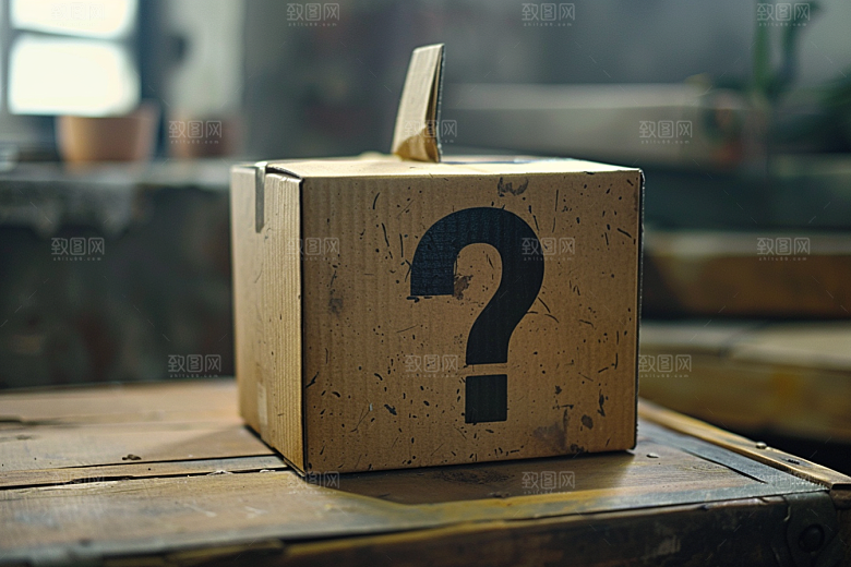 问号盒子道具趣味模型