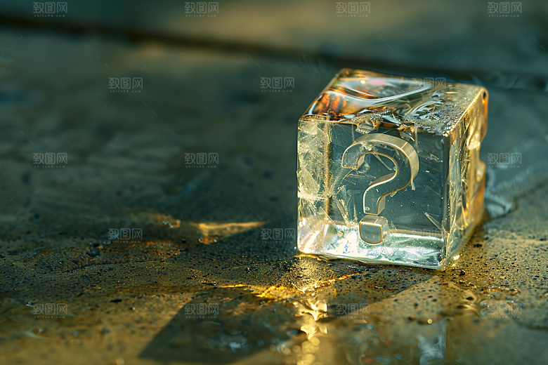 问号盒子趣味质感模型