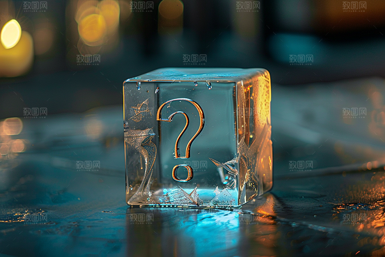 问号盒子盲盒道具模型